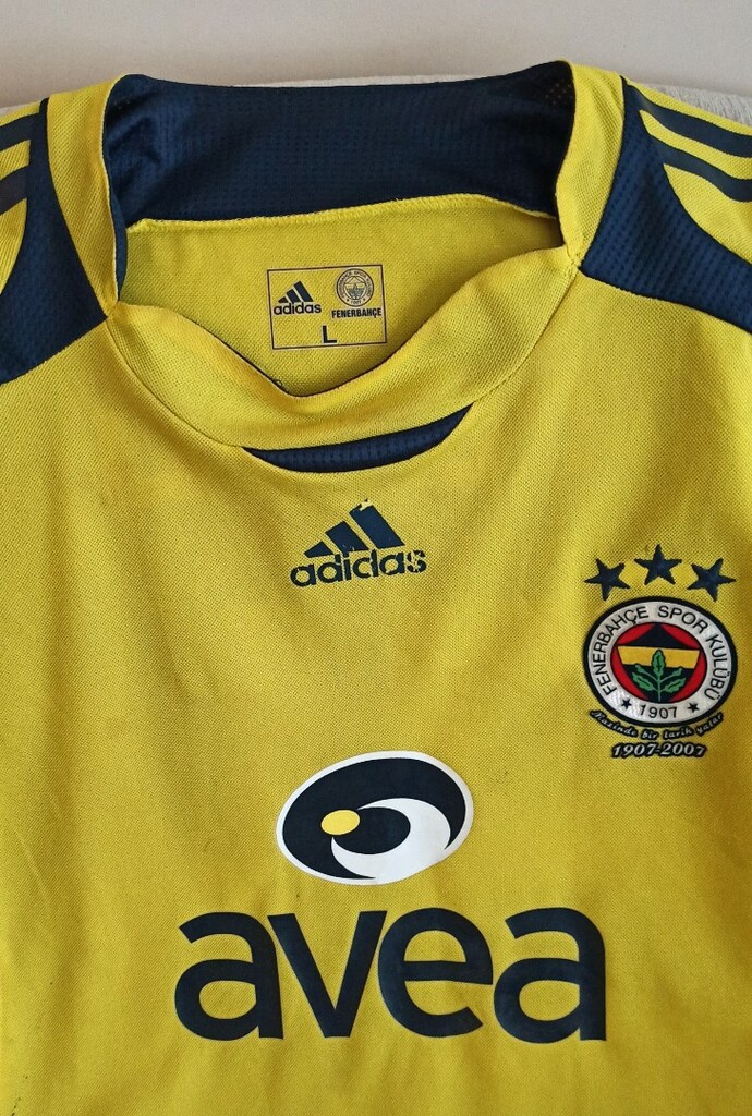 2006-2007 Sezonu Rüştü Reçber Orijinal Fenerbahçe Kaleci Maç Forma - 3