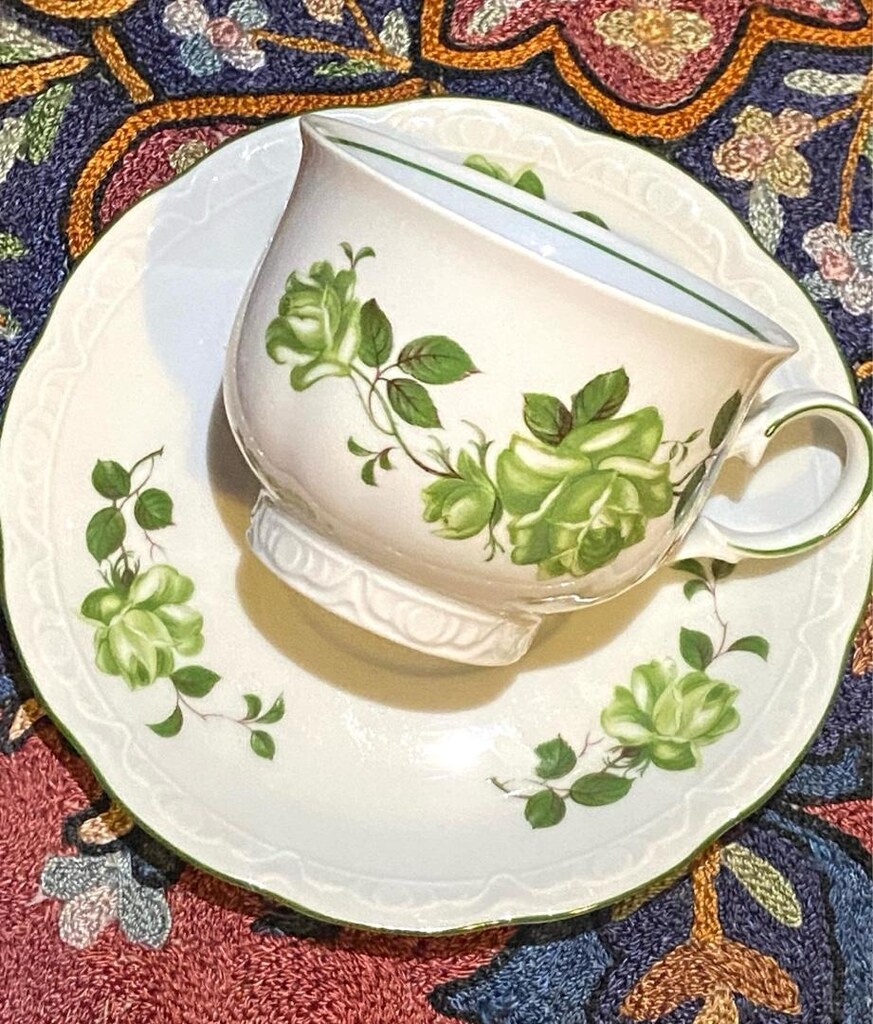 Alman Bavaria Antika Porselen Fincan - 12