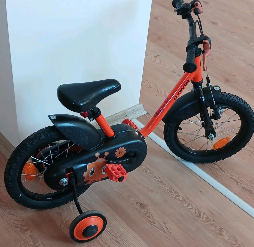Btwin çocuk bisikleti 14 jant Decathlon YENİ GİBİ Ön Sepetli - 17