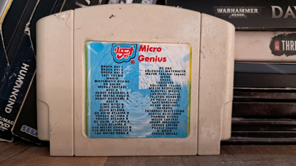 Orjinal Micro Genius atari kaset kartuş