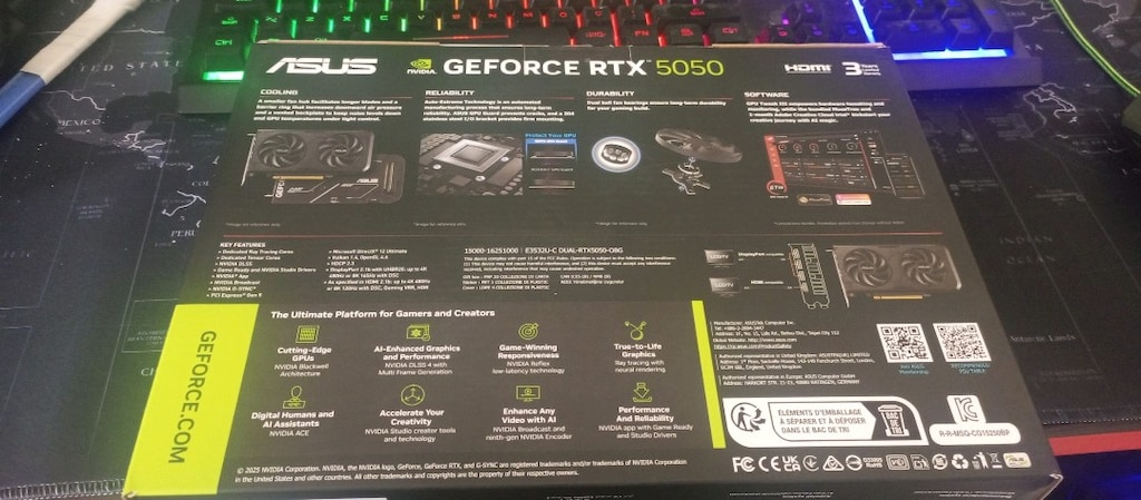 asus rtx 5050 8gb oc - 5