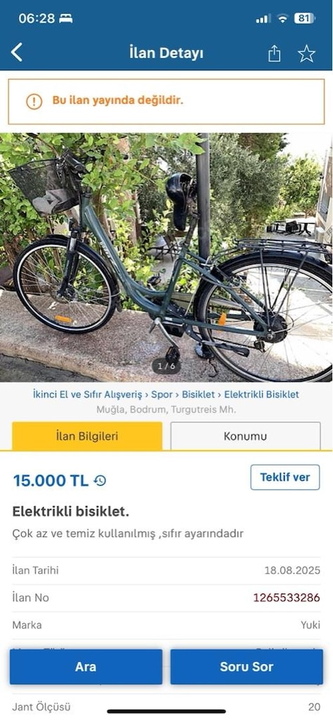 Elektrikli bisiklet - 6