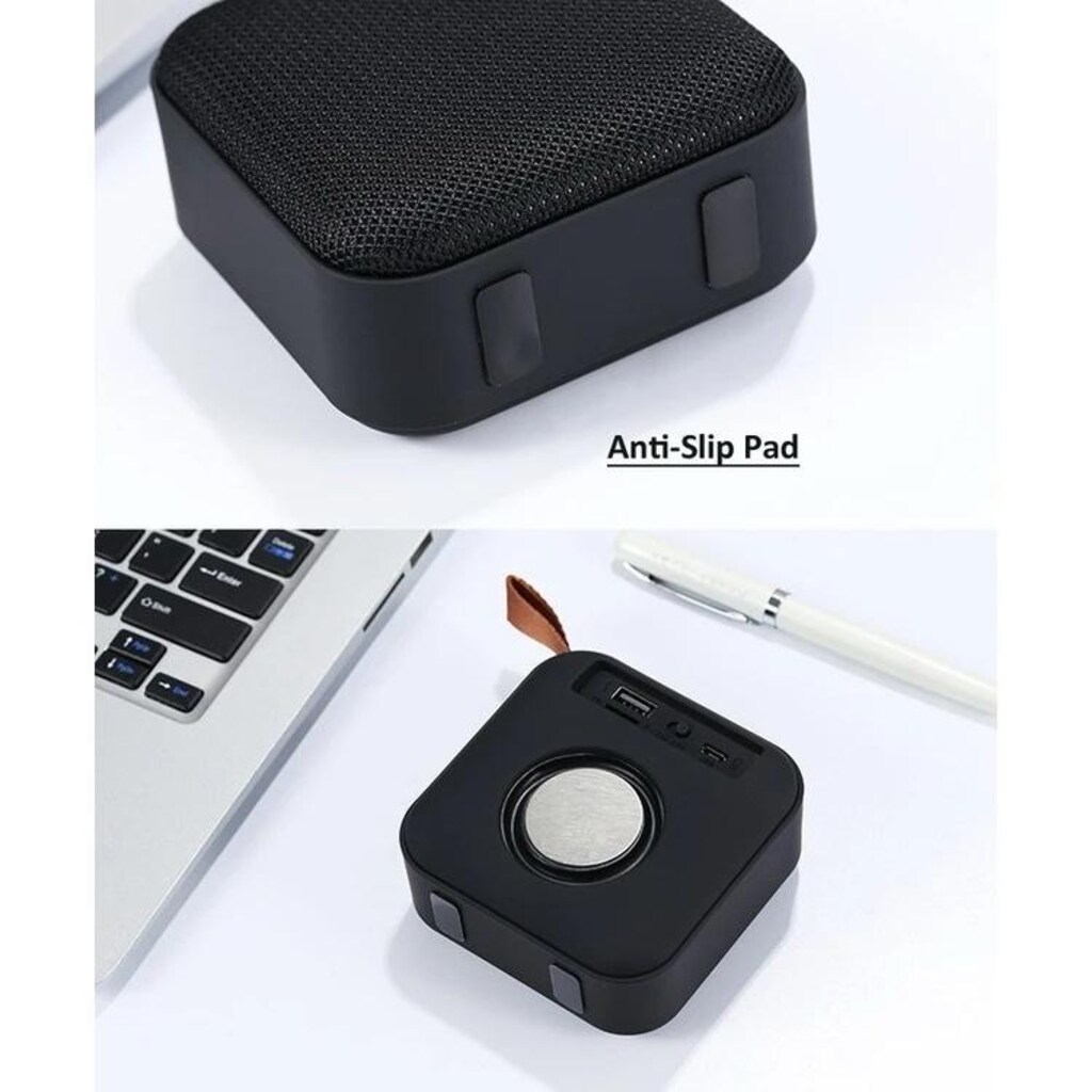 T5 Mini Kare Bluetooth Hoparlör - 3W Stereo Ses Çıkışlı - 2