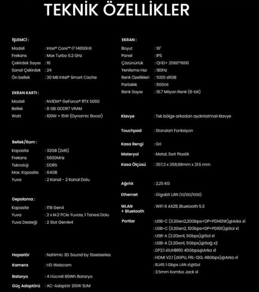 11 AY GARANTİLİ GAMING LAPTOP VE MONİTÖR(HAZIR SİSTEM) - 4