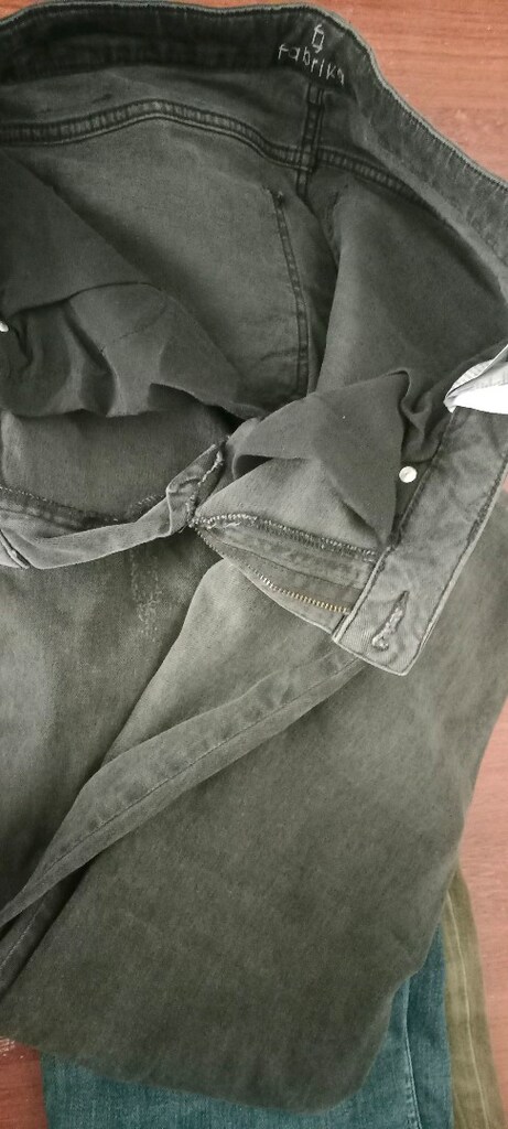 Fabrika jeans kot pantolon siyah 31 34 - 4