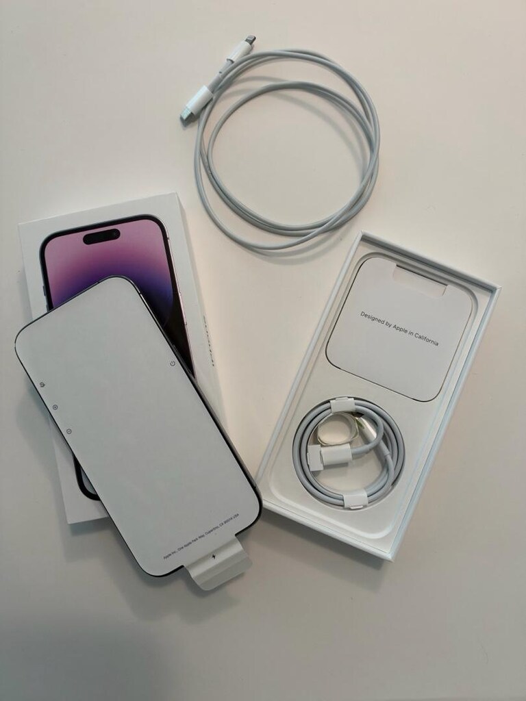TR cihazı kutulu iPhone 14 Pro 128GB Mor ve magsafe kılıf - 5