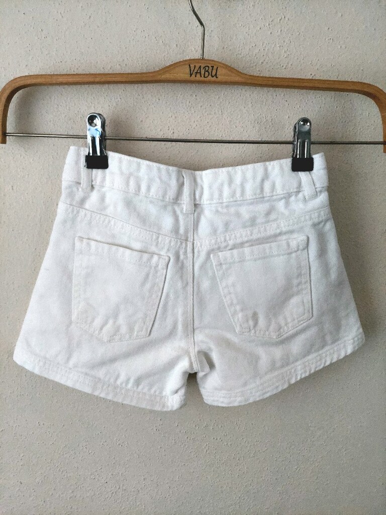 LCW kız çocuk beyaz Jean şort - 5