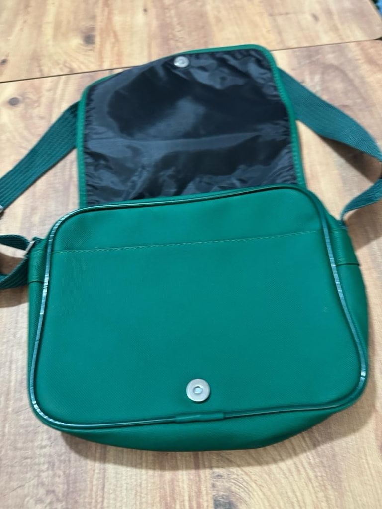 Lacoste Yeşil Omuz / Postacı Çantası Zümrüt Yeşil Önü kapaklı, - 8