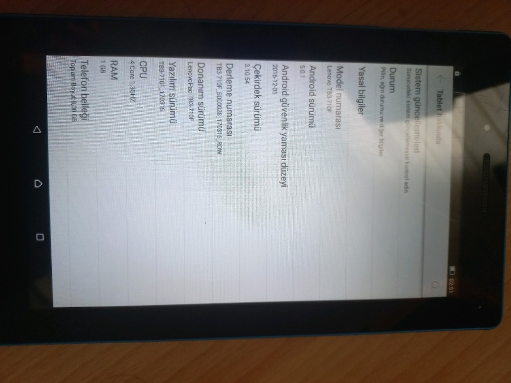 LENOVA TABLET ( TB3-710F MODEL ) - 5