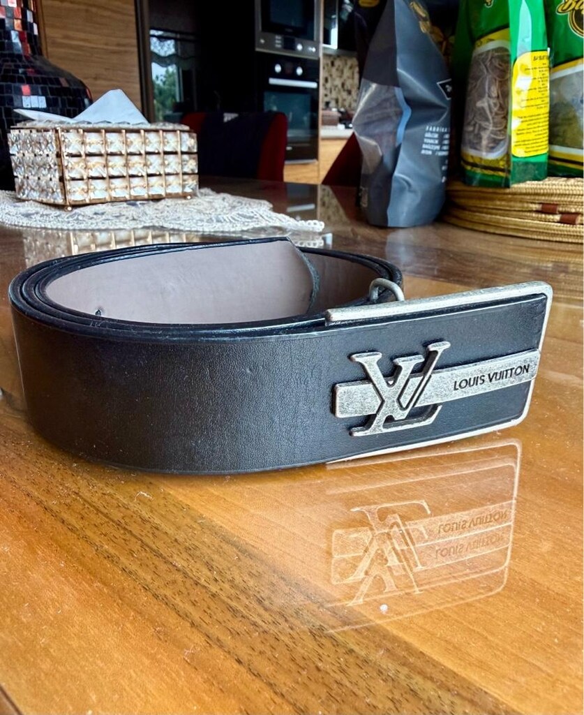 ‼İTHAL/SIFIR/UNİSEX/Louis Vuitton Skyline 112cmx40mm Deri Kemer - 5