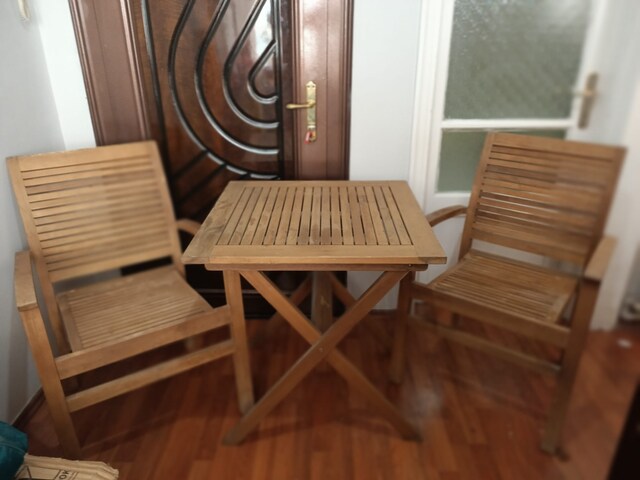 Çok Temiz Tik (Teak) Ağacı Masa Sandalye Takımı