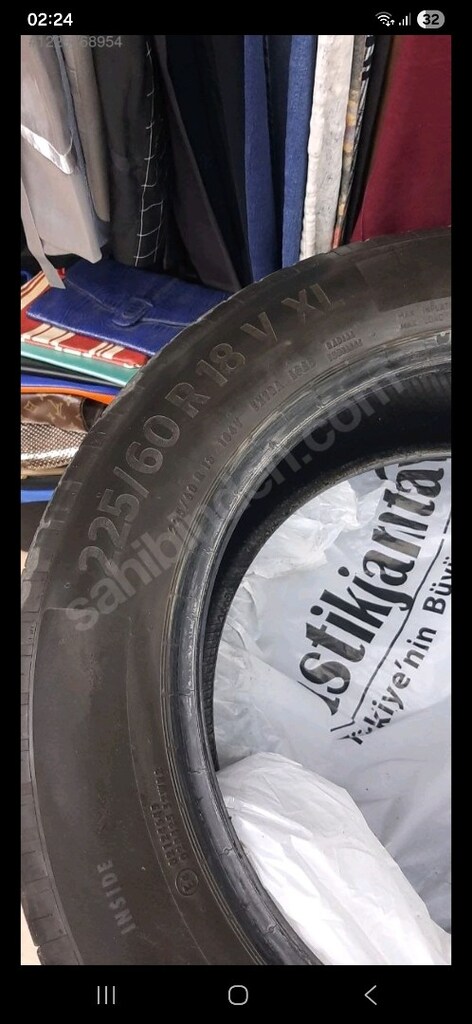 contınental 225 60R 18V XL yazlık lastikler 4 adet - 12