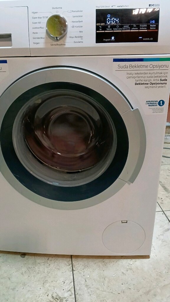 9 KİLO 1200 DEVİR SİEMENS İQ 500 İNVERTÖR MOTOR ÇOK SESSİZ SORUNSUZ - 3