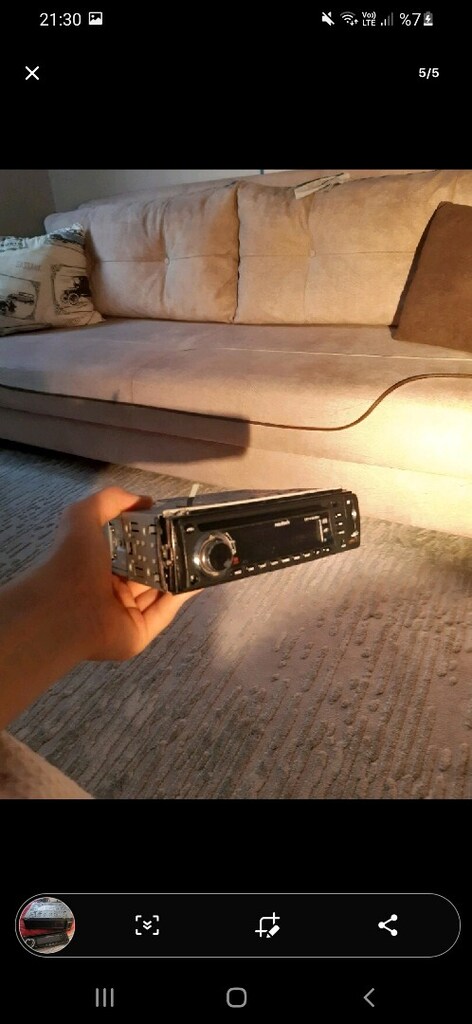 sahibinden temiz teyp çalışıyor aux sd cd usb radyo aktif navitech tey - 2