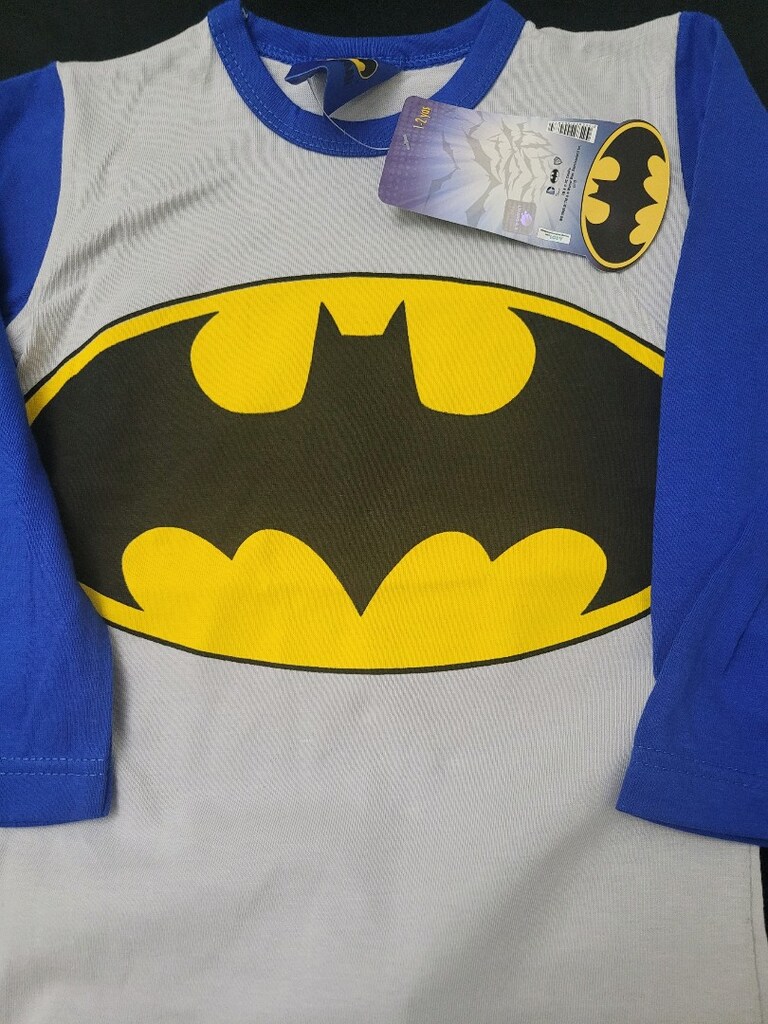 Batman Temalı Çocuk Pijaması 1-2 Yaş Yeni Etiketli, Pamuk... - 3