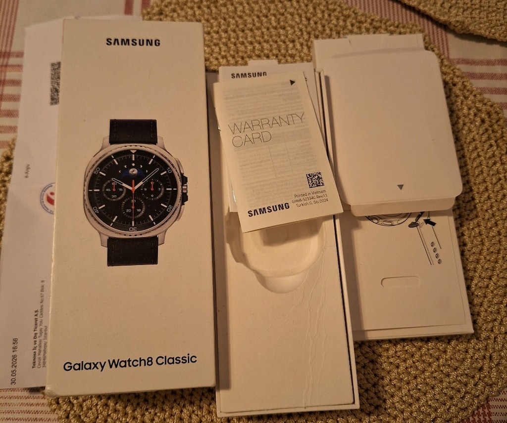 Samsung Watch 8 Classic 3 Aylık / Kutulu-Faturalı-Garantili
