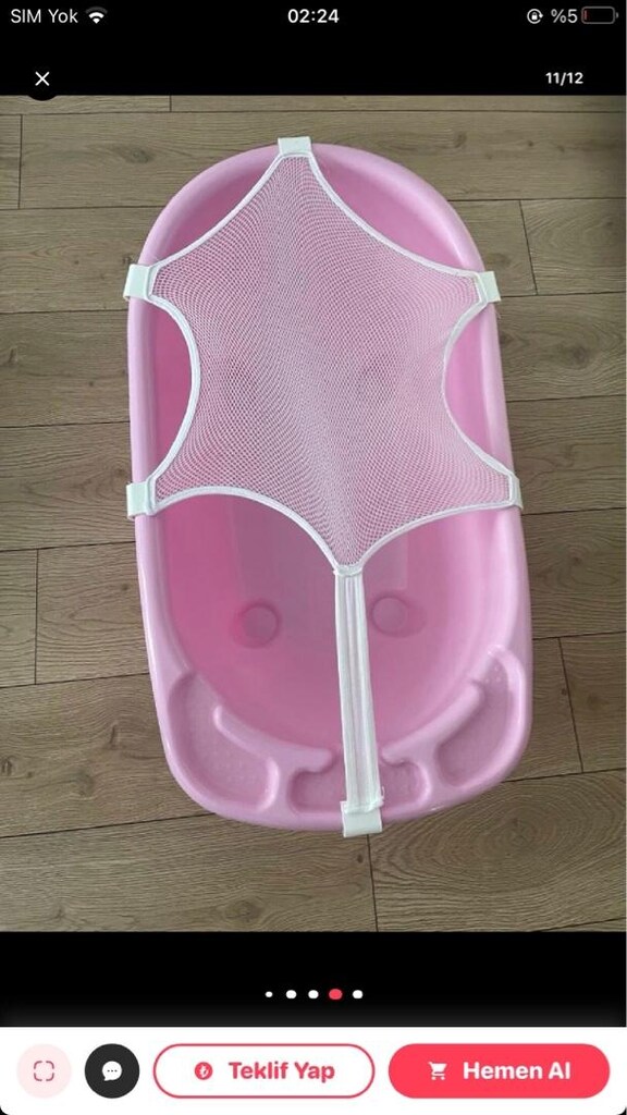 yenidoğan eşyaları küvet taşıma çantası babynest - 10