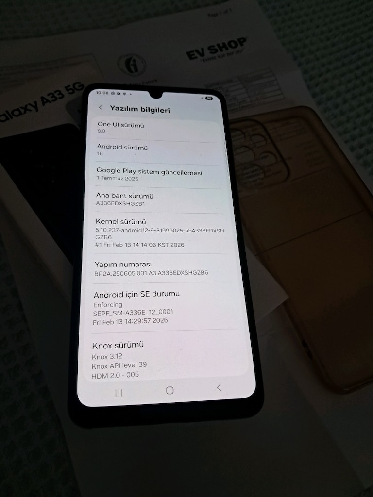 SIFIRDAN FARKSIZ YURTİÇİ 128GB 6RAM ORJİNAL SAMSUNG A33 5G - 6