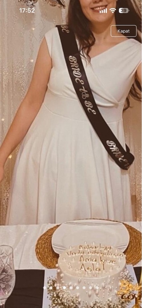 nikah söz bride beyaz elbise - 3