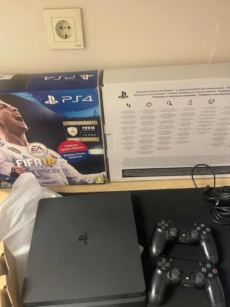 KIRIK PS4 SLIM 500GB | KUTULU FATURALI | 2 ORJİNAL KOL | ÇOK TEMİZ - 9