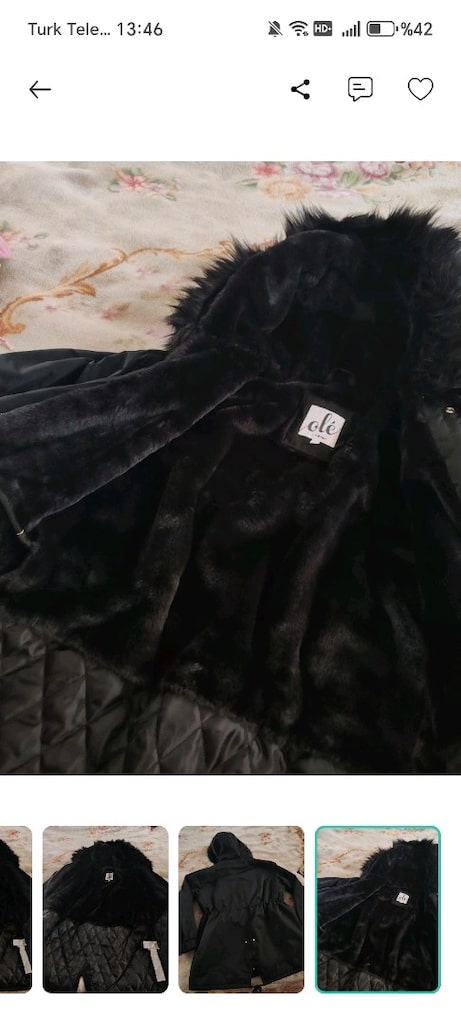Koton Kapüşonlu Parka Suni Kürk Detaylı, - 8