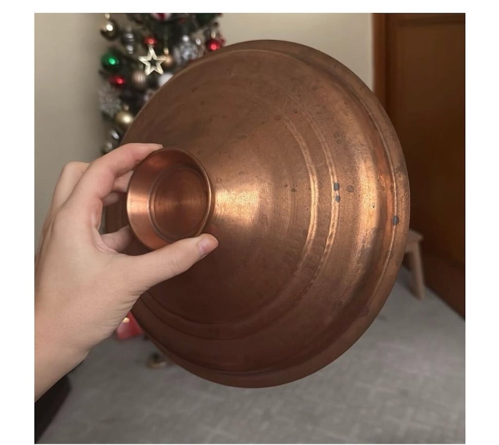 Vintage / Eski Bakır Tencere & Tepsi Seti – Tamamı Bakır - 6