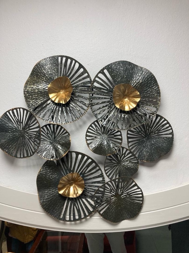Mudo metal gold duvar panosu çapı 70/70 - 7