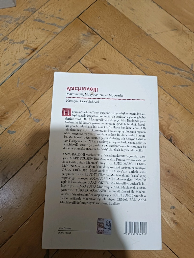 machiavelli, makyavelizm ve modernite - 2