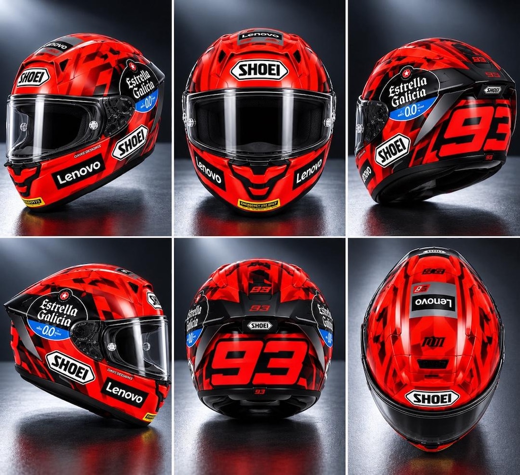 SHOEI X-SPIRIT PRO MARQUEZ 9 TC-1 KASK - 2
