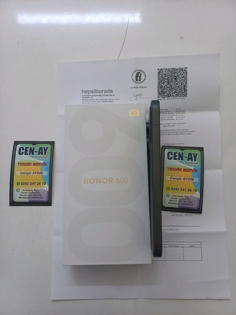 HONOR 600 5G 256GB HATASIZ 3AYLIK SİYAH RENK - 6