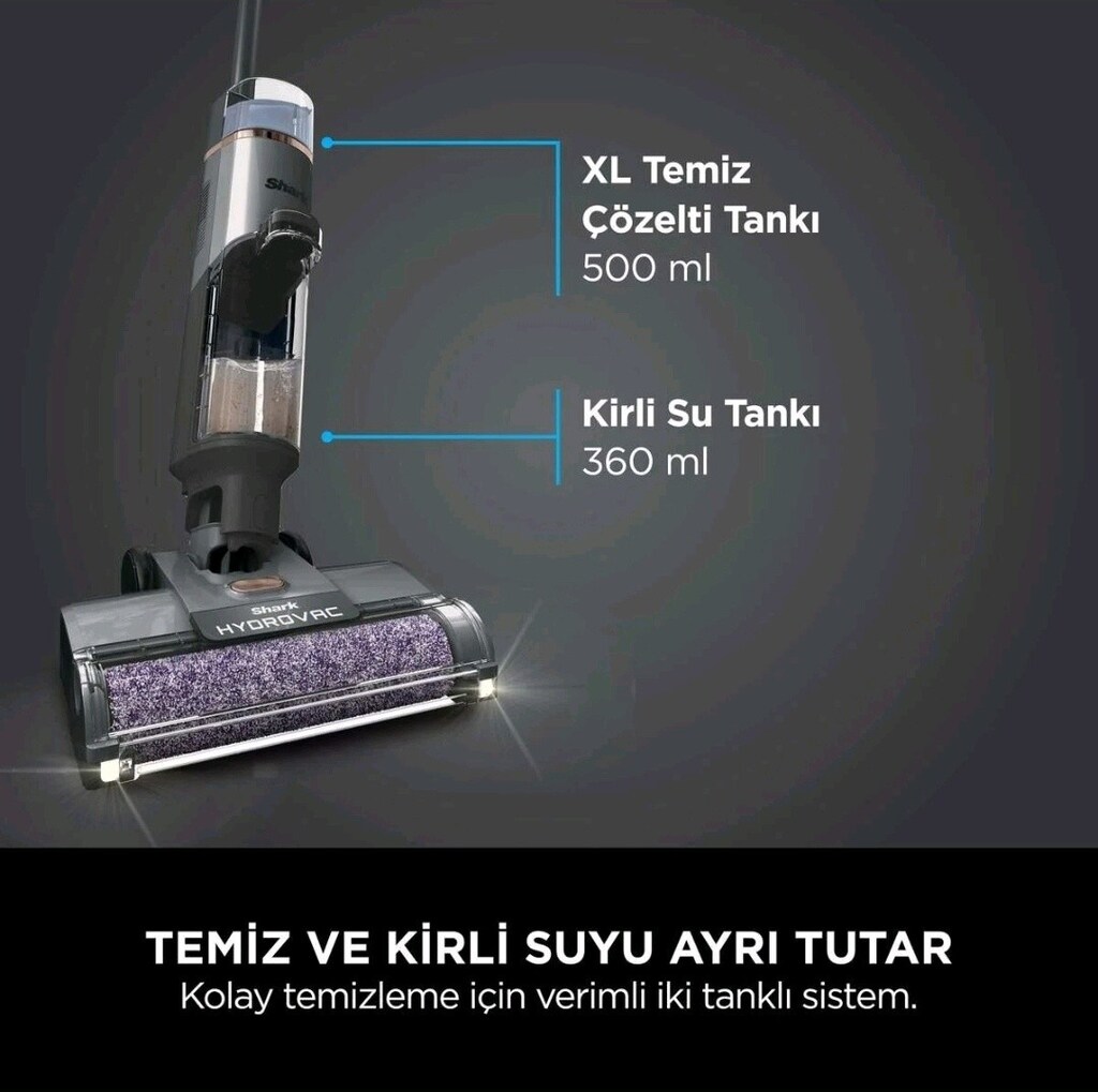 (POLİÇELİ) Shark Hydrovac Dikey Süpürge - 9