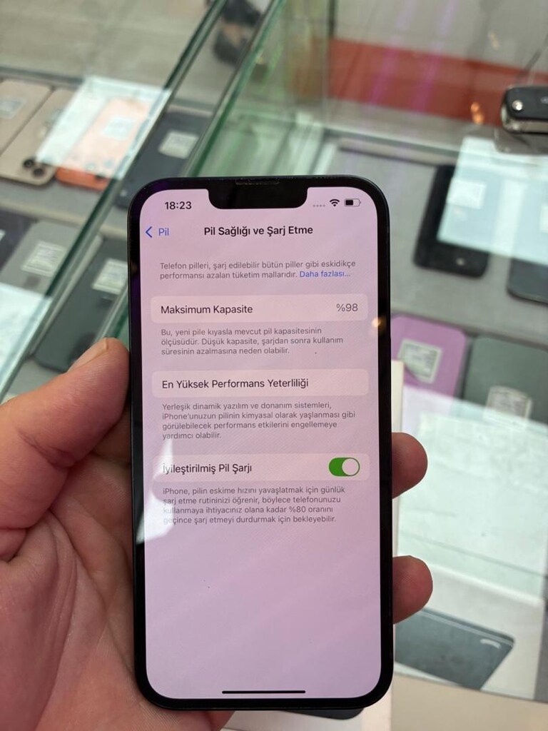 İPHONE 13 PİL DURUMU 98 18 AY GARANTİLİ 128 GB HAFIZA KUTU FATURALI - 5