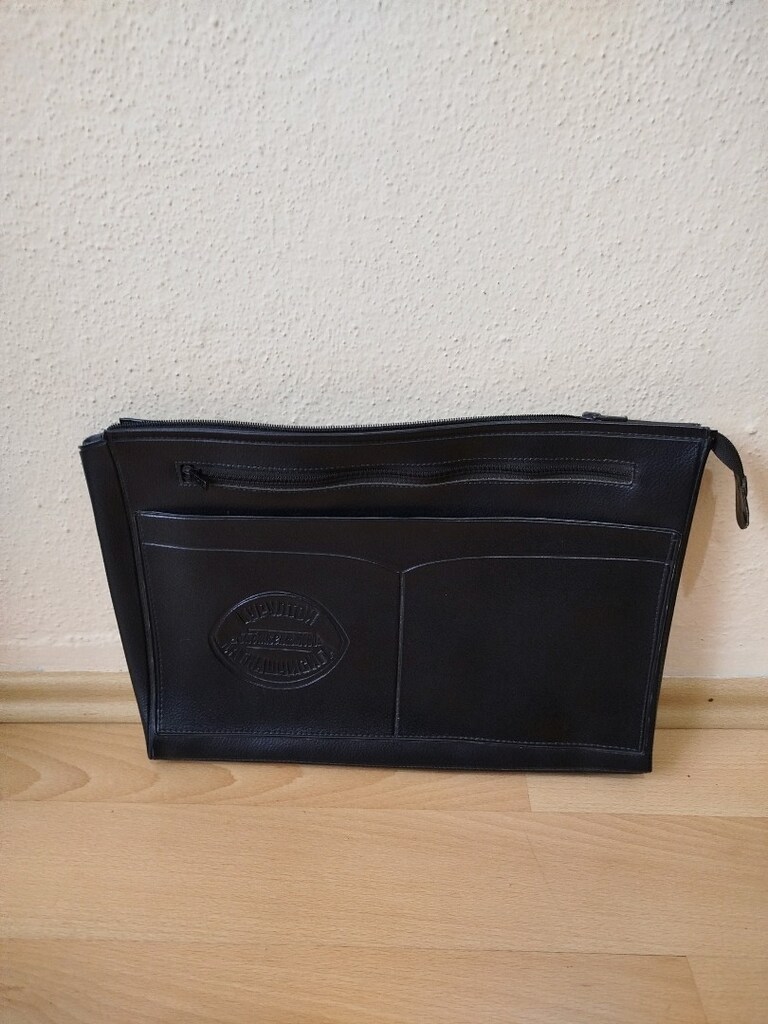 Sıfır 1990 yıl üretilmiş çok kaliteli dosya çantası 40x27.5 cm - 8