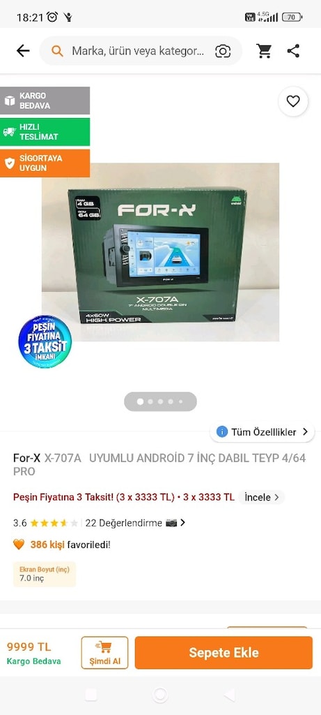 for-x anroid dabıl teyb 7 inç 64/4 sorunsuz 5 aylık garanti devam edyo - 4