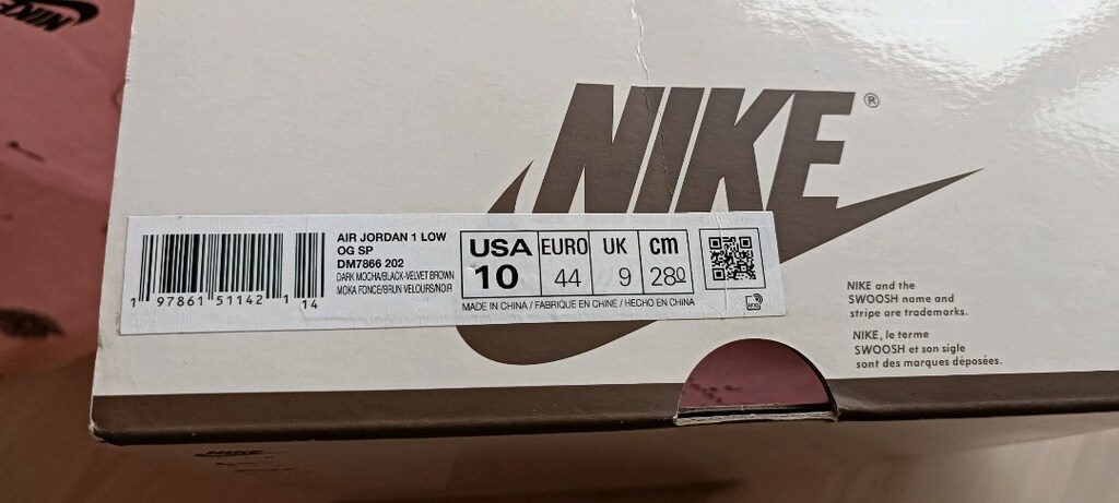 Air Jordan 1 Low Travis Scott Velvet Brown 44 - 11