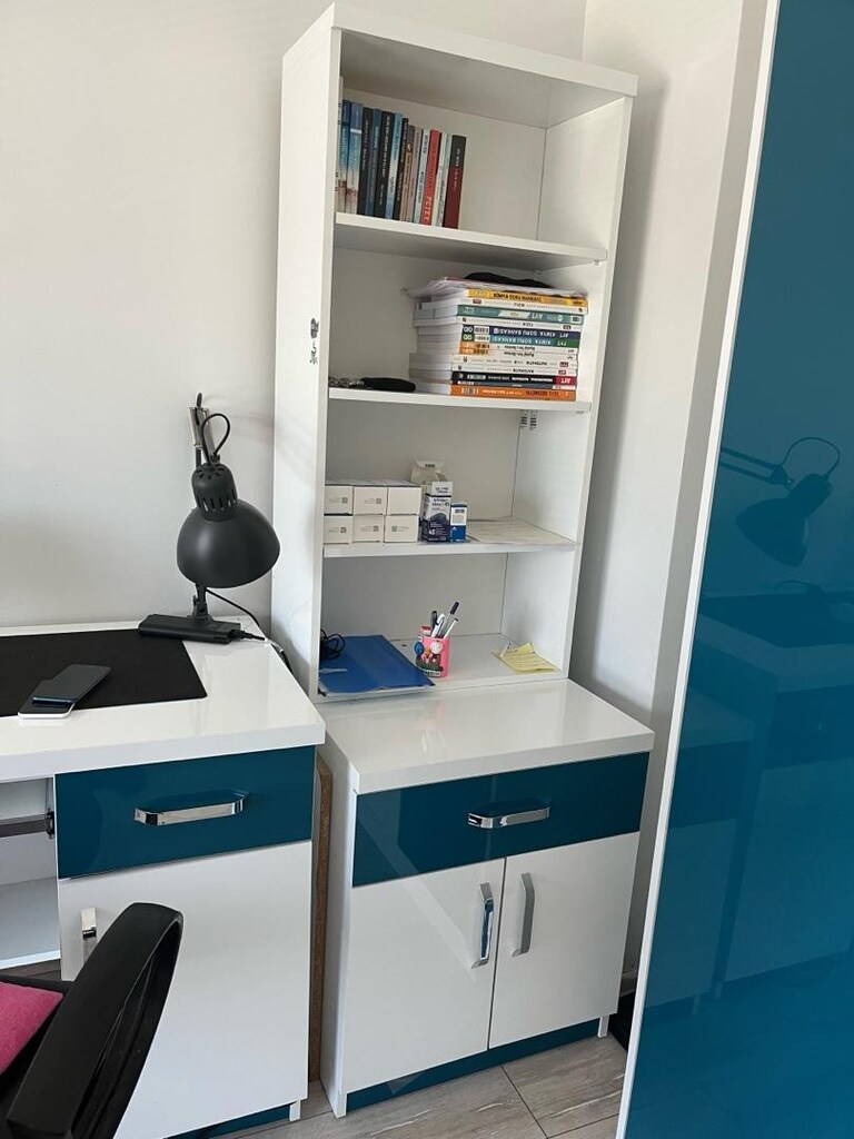 3 KAPAKLI GARDIROP ,ÇALIŞMA MASASI, KİTAPLIK - 6