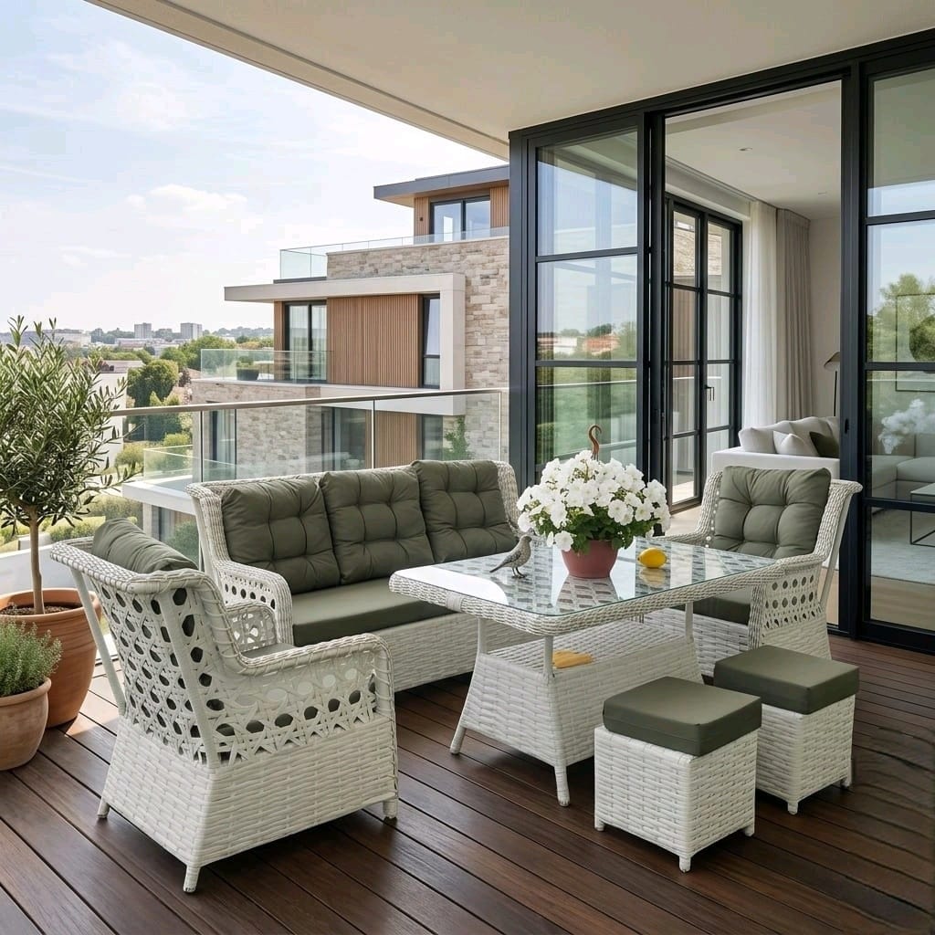 rattan bahçe mobilyaları, koltuk takımı, balkon mobilyasi - 4