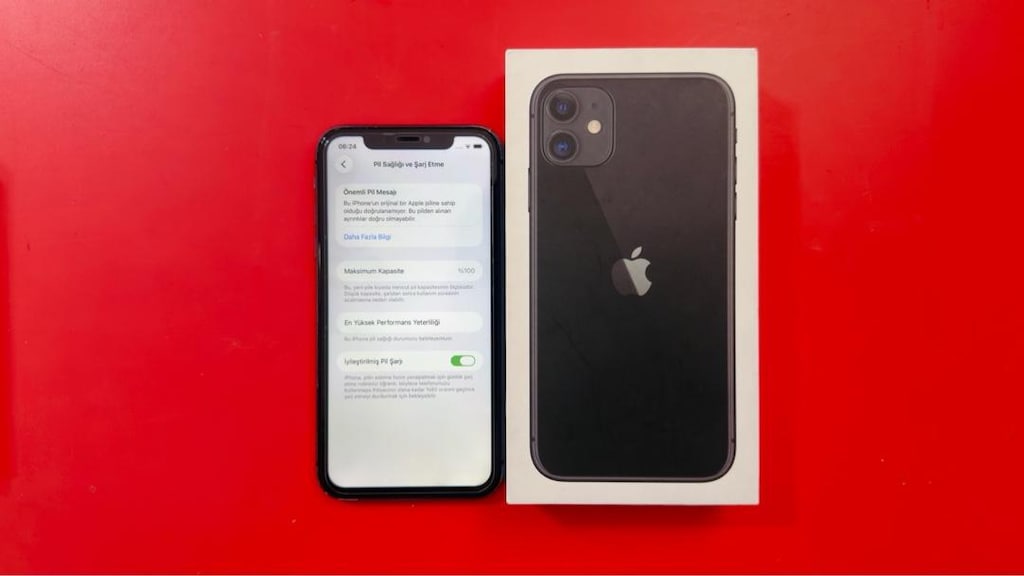 IPHONE 11 128 GB PİL 100 EKRAN ARKA CAM DEĞİŞEN KUTULU - 4