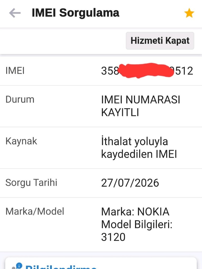 NOKİA 3120 FULL ORJİNAL RENKLİ EKRANLI TELEFON - 8