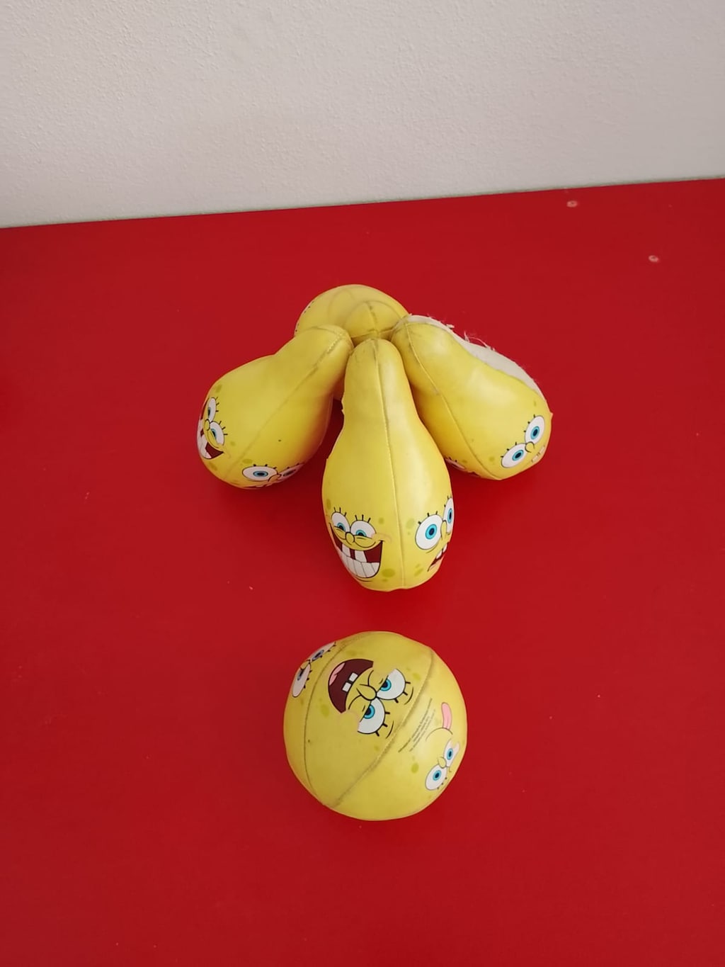 Sünger Bob Yumuşak Oyuncak Bowling Seti (4 Labut + 1 Top) - 2