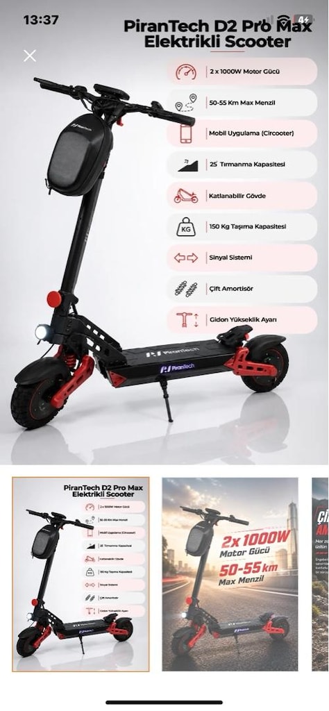 Pirantech D2 Pro Max e scooter - 6