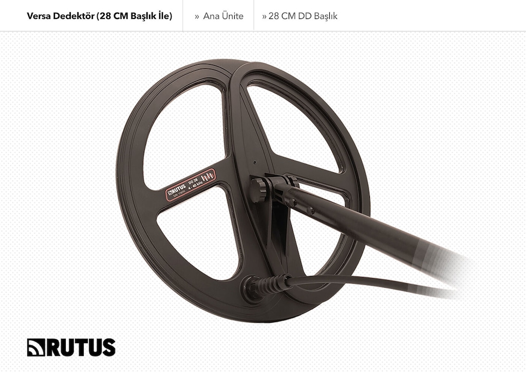 Rutus Versa Su Geçirmez Çoklu Frekans Define Dedektörü (28 cm DD G... - 3