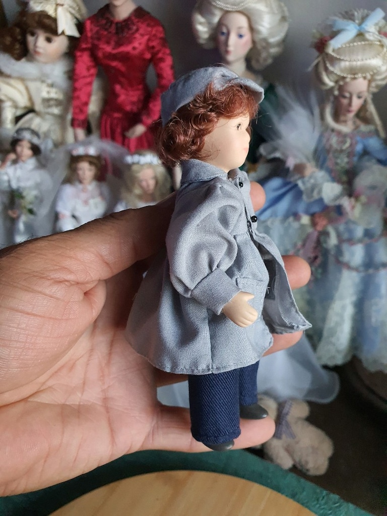 minik porselen bebek biscuit vintage - 5
