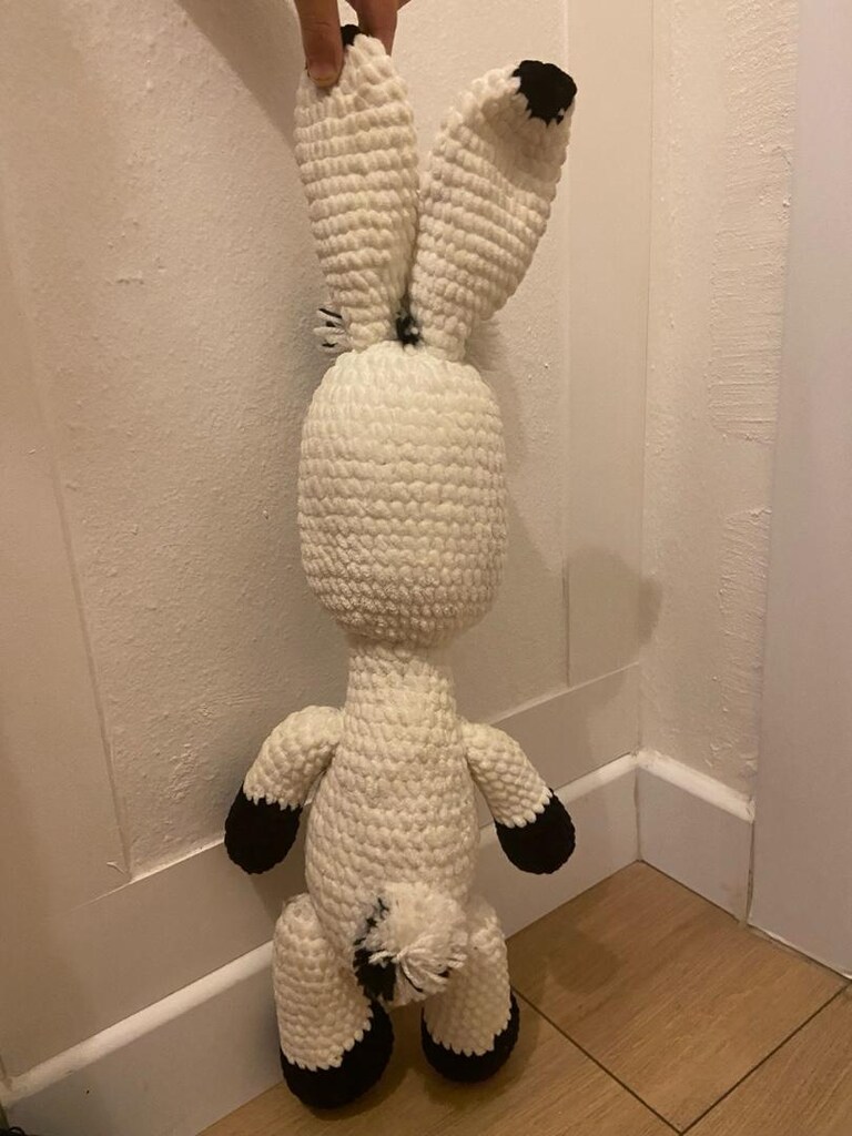 peluş örme tavşan - 4