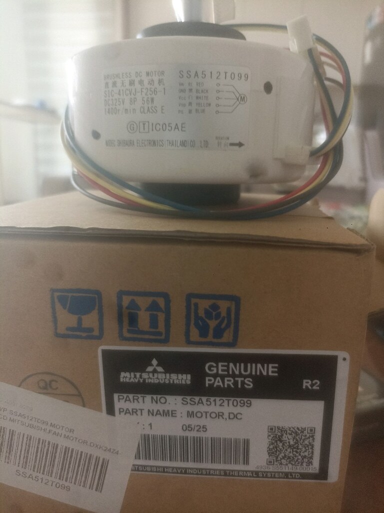 Mitsubishi 12 kw fan motoru yeni - 2