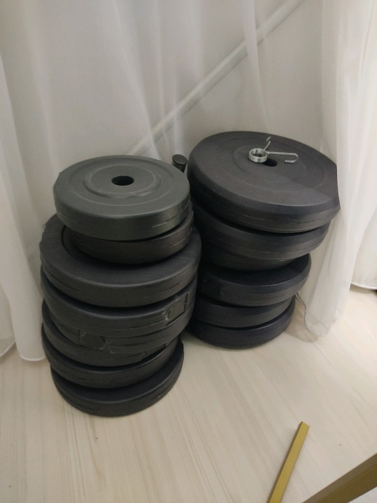 90 kg halter dambıl set - 3