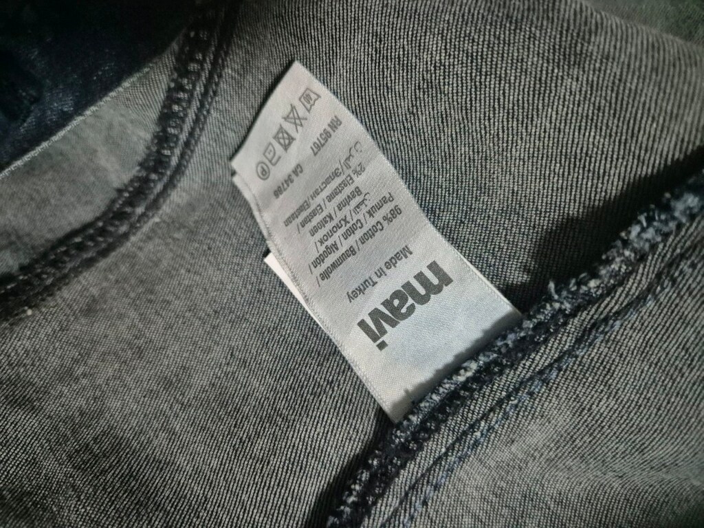 36 Beden mavi jeans Kot Ceket — görsel 5/6