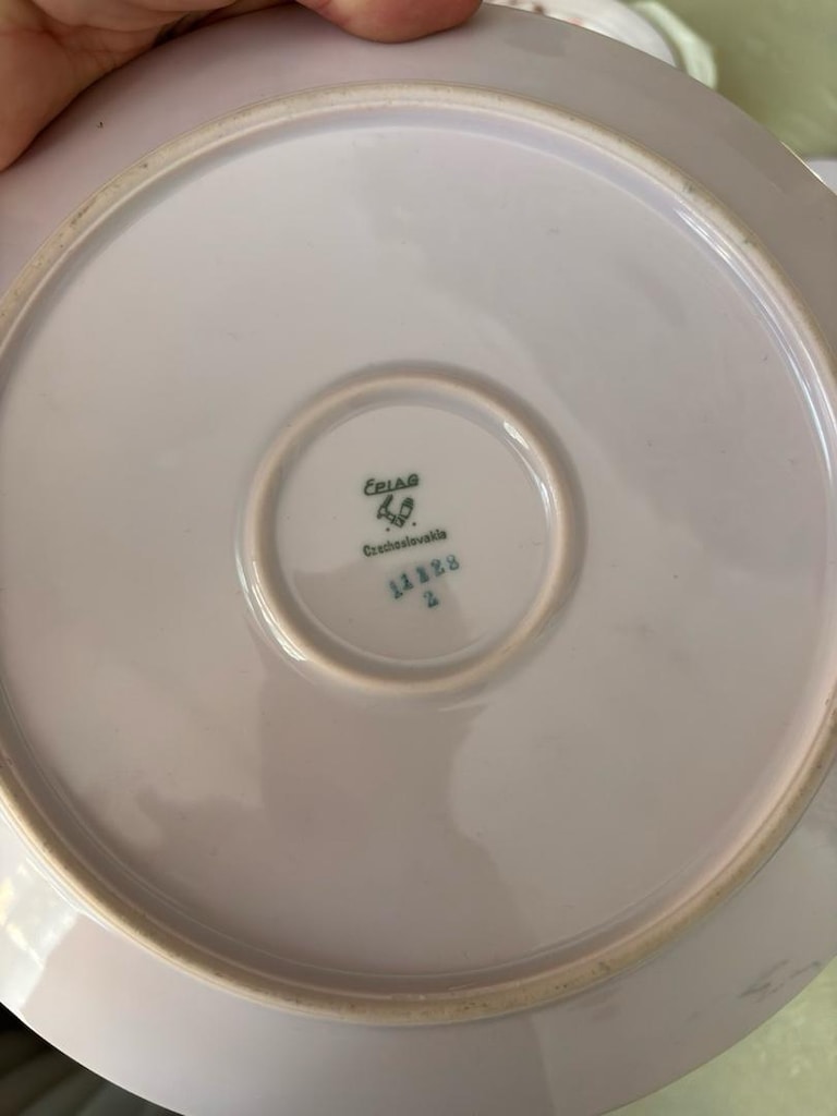 Antika porselen çay pasta takımı - 5