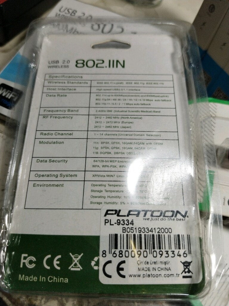 PLATOON - PL 9334 MODEL NUMARALI USB WİFİ ALICI ADAPTÖRÜ - 2
