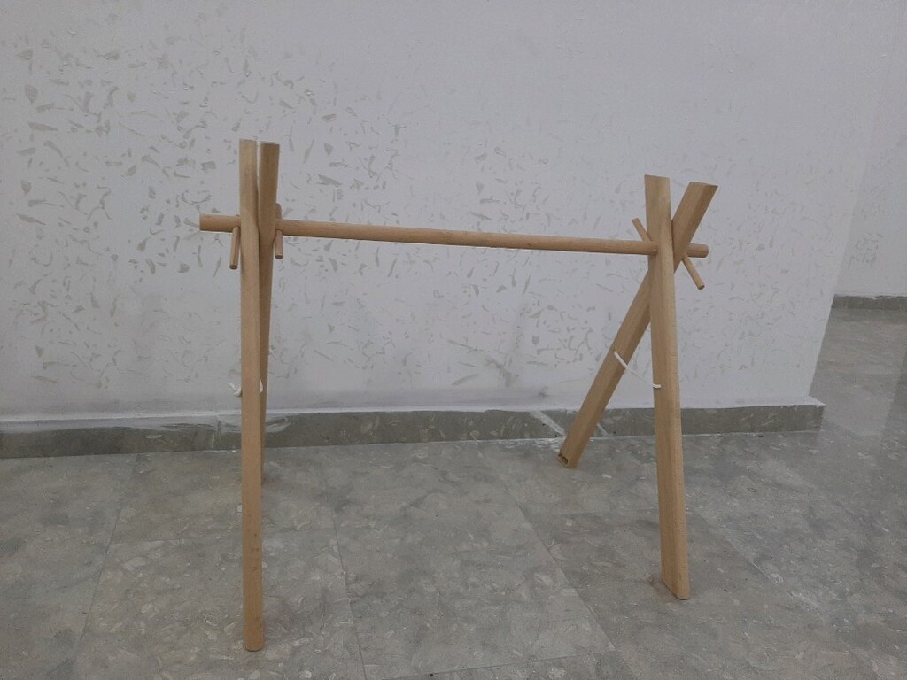 Doğal Ahşap Bebek Egzersiz Oyunu Aleti - 2